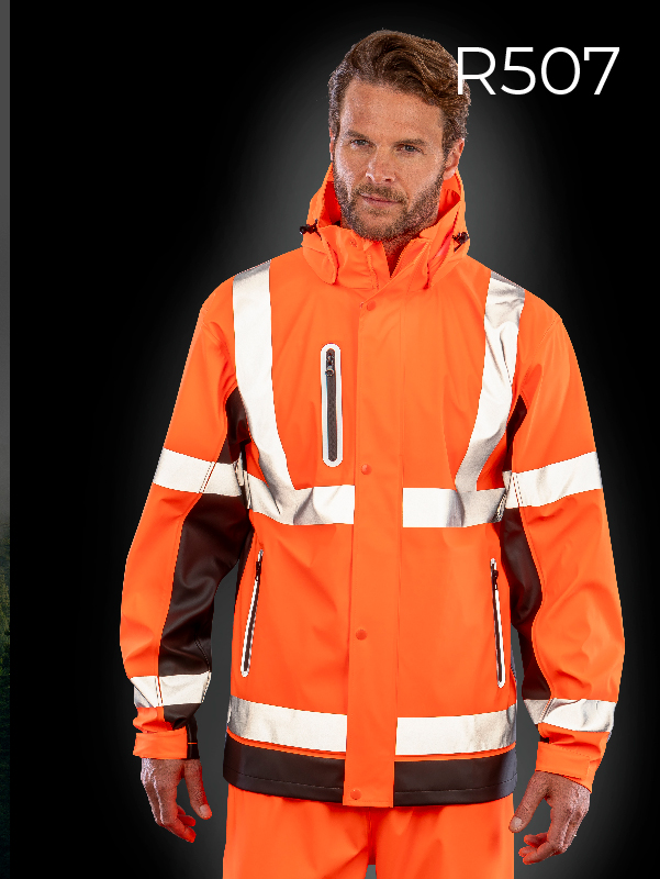 Result Orange Hi vis jacket RS507 - hi vis workwear uniform
