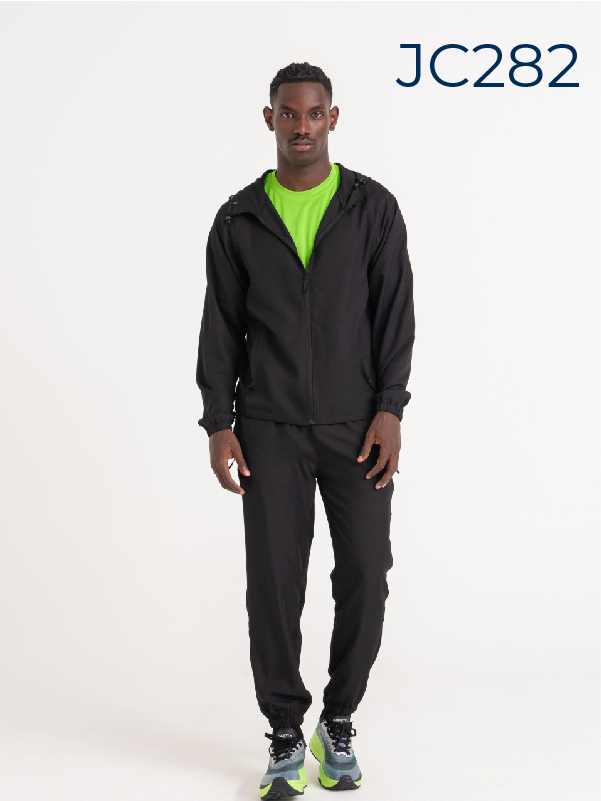 AWDIS Just Cool black lightweight quick drying jacket for sportswear