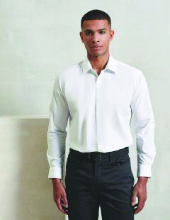Premier wholesale PR207 white long sleeve shirt