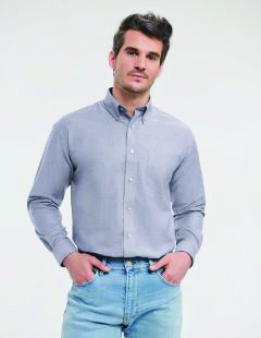 Russell 932 grey long sleeve shirt 